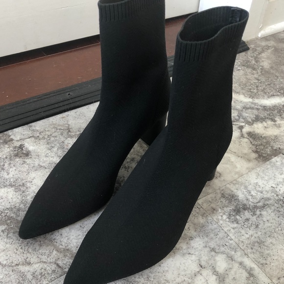 fabric heeled ankle boots zara